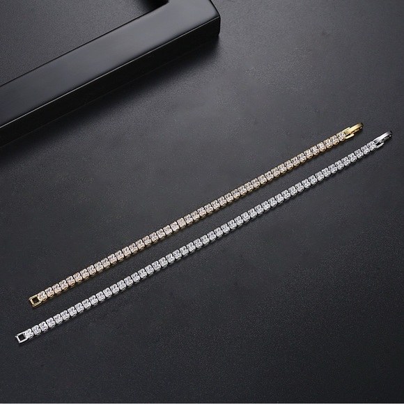 Louise Carter Gold Tennis Bracelet 100% waterproof Jewelry - Picture 4 of 7